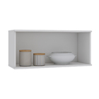 Armário 1 Porta 80x36x30cm Madeira Branco Bari Luciane
