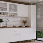 Armrio 2 Portas 80x72x30cm Madeira Branco Bari Luciane