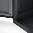 Armário 89x53x180 Preto e Cinza Spaceo