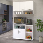 Armário + Balcão Suporte  Para Apartamento Estilo Moderno