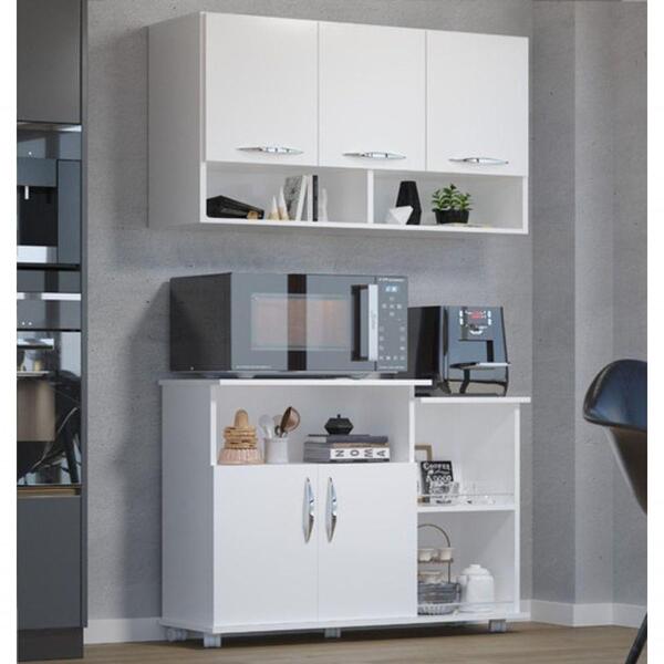 Armário + Balcão Suporte Para Sala De Jantar