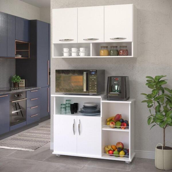 Armário + Balcão Suporte Para Sala De Jantar Estilo Moderno