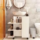 Armário  Rodas Banheiro Branco