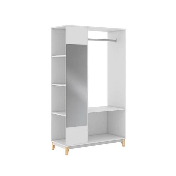 Armário Aberto Com Espelho Branco Lilies Móveis