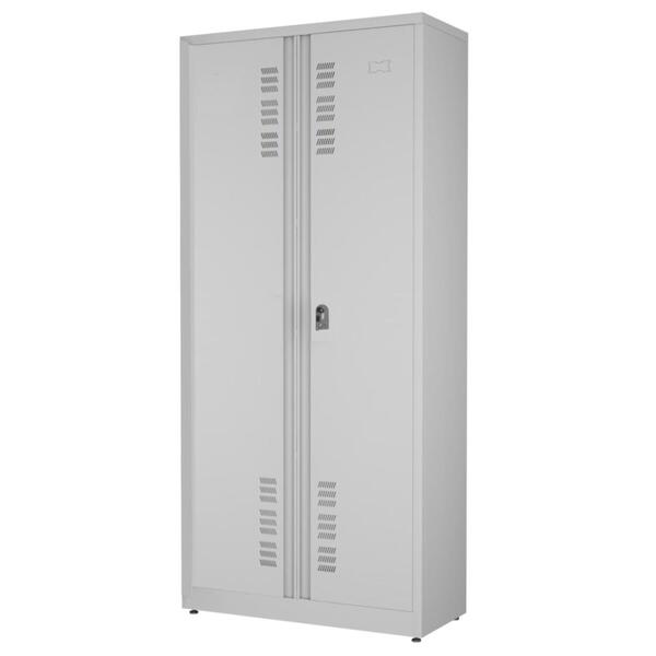 Armário Aço 2 Portas PA 90 Montável 1,98x0,90x0,45m Chapa # 2