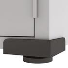 Armário Aço Escritório Fechadura 3 Prateleiras Ea302 Preto