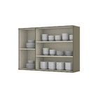 Armário Aéreo 03 Portas De Vidro 120 Cm Évelin Henn