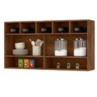 Armário Aéreo 1,20 Com Adega E Porta Basculante Milla Castanh