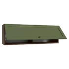 Armário Aéreo 100 Cm 1 Porta Basculante Rustic/verde Vik Made