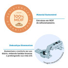 Armário Aéreo 100% MDF 1 Porta 20cm Aura Luciane Móveis