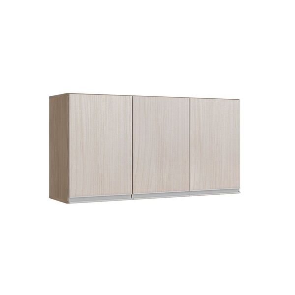 Armário Aéreo 119cm 3 Portas Karen Malbec/avelã L22 - Peterne