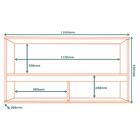 Armario Aereo 120 Cm 1 Porta Vidro Vera Ave05 Mxm