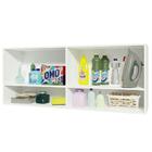 Armário Aéreo 120 Cm 2 Portas 2 Nichos Branco Para Área De Se