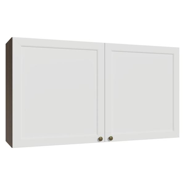 Armário Aéreo 120 Cm 2 Portas Rustic/branco Vik Madesa