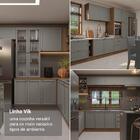 Armário Aéreo 120 Cm 2 Portas Rustic/cinza Vik Madesa