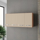 Armario Aereo 120 Cm 4p Mara Savana Off White Mobbs