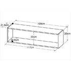 Armário Aéreo 120 Cm Com 01 Porta Basculante Cz403 Branco - A