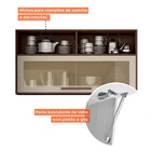 Armário Aéreo 120 Cm Com Vidro Salvador Valdemóveis