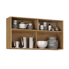 Armário Aéreo 120 Cm Com Vidro Salvador Valdemóveis