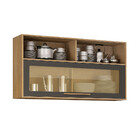 Armário Aéreo 120 Cm Com Vidro Salvador Valdemóveis