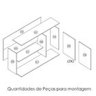 Armario Aereo 120 Cm Mdp 3 Portas Glor Agl04 Mxm