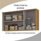 Armario Aereo 120 Cm Mdp 3 Portas Vera Ave04 Mxm
