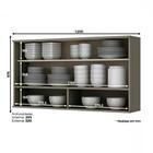 Armário Aéreo 120cm 1 Porta Basculante 100% Mdf Connect Duna/