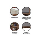 Armário Aéreo 120cm 1 Porta Basculante Com Nichos Isa Luciane