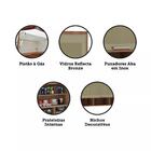 Armário Aéreo 120cm 1 Porta Basculante Com Vidro Reflecta Lar