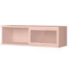 Armário Aéreo 120cm 1 Porta De Correr E Vidro Smart Quartzo -