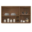 Armário Aéreo 120cm 2 Portas 3 Nichos Firenze D02 Amendola/br