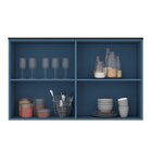 Armário Aéreo 120cm 2 Portas Azul Orion Cozinha Flórida Azul
