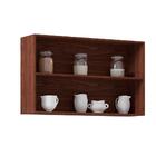 Armário Aéreo 120cm 2 Portas Basculantes Vidro Reflecta Viv C