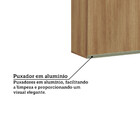 Armário Aéreo 120cm 2 Portas Com Nichos Diana Luciane Móveis