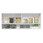 Armário Aéreo 120cm 2 Portas Correr Vidro Neutral 1 Nicho Bra