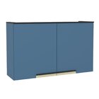 Armário Aéreo 120cm 2 Portas Cozinha Flórida Azul Órion