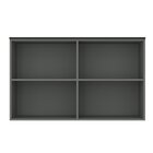 Armário Aéreo 120cm 2 Portas Cozinha Flórida Grafite