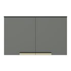 Armário Aéreo 120cm 2 Portas Cozinha Flórida Grafite