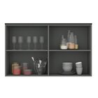 Armário Aéreo 120cm 2 Portas Cozinha Flórida Grafite