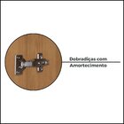 Armário Aéreo 120cm 2 Portas Cozinha Milão Freijó Rocks