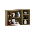 Armário Aéreo 120cm 3 Portas Com Vidro Canelado Isis Luciane