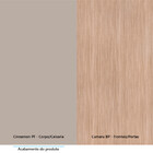 Armário Aéreo 120cm 3 Portas Com Vidro Reflecta Stylo Luciane