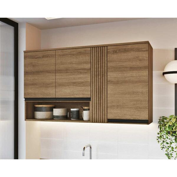 Armário Aéreo 120cm 3 Portas Delmarco Laura