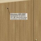 Armário Aéreo 120cm 3 Portas Elegance Luciane Móveis