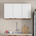 Armário Aéreo 120cm 3 Portas Firenze Amendola Touch/branco