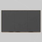 Armário Aéreo 120cm 3 Portas Firenze Avena Touch/grafito