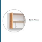 Armário Aéreo 120cm 3 Portas Madeira Maciça/mdf Ikigai  Branc