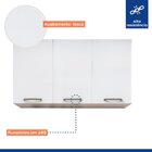 Armário Aéreo 120cm 3 Portas São Luis Branco