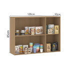 Armário Aéreo 120cm 3 Portas Slim Luciane Móveis