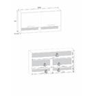 Armário Aéreo 120cm Com 2 Portas Multimóveis Cr20220